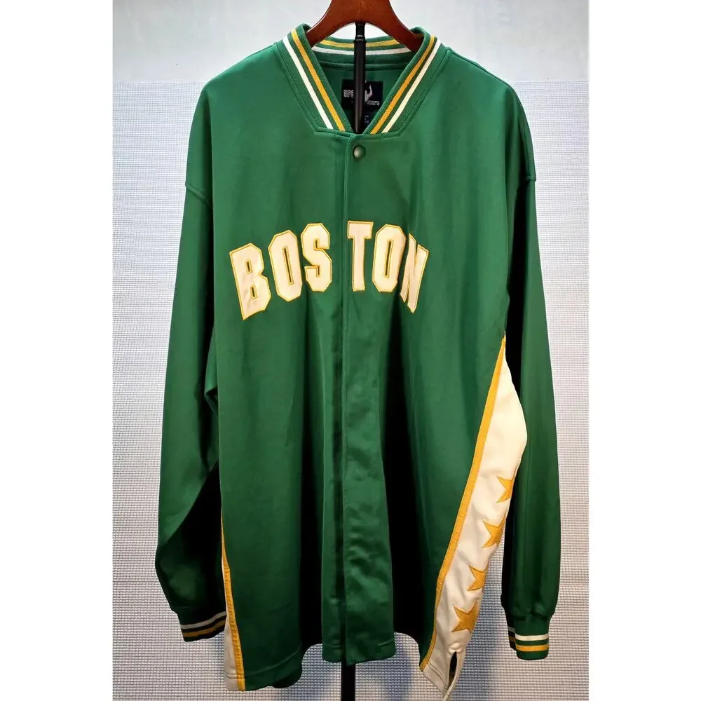 Sport 4 Mens Boston Celtics Jacket 2XL Green Warm Up Basketball NBA Streetwear